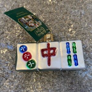Old World Christmas Mahjong Tiles Christmas Ornament